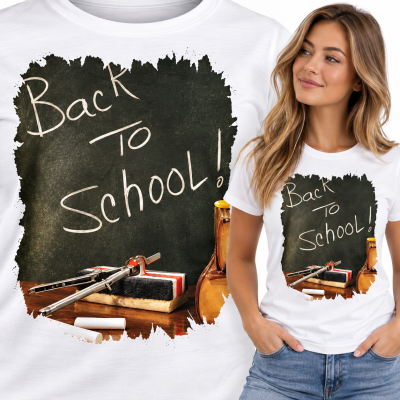 KOSZULKA ŚMIESZNA DAMSKA BACK TO SCHOOL
